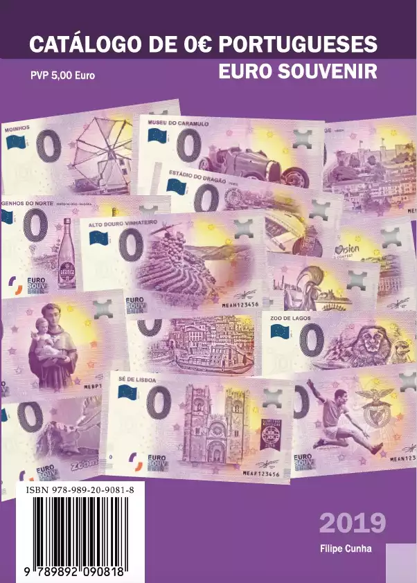 Catalogue des billets Euro Souvenir Portugal 2019