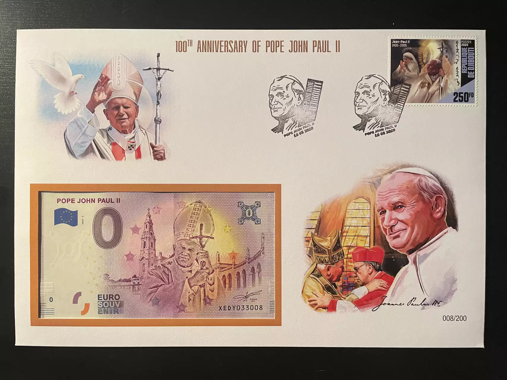 Official Euro Souvenir Covers - 5 Briefe mit Album