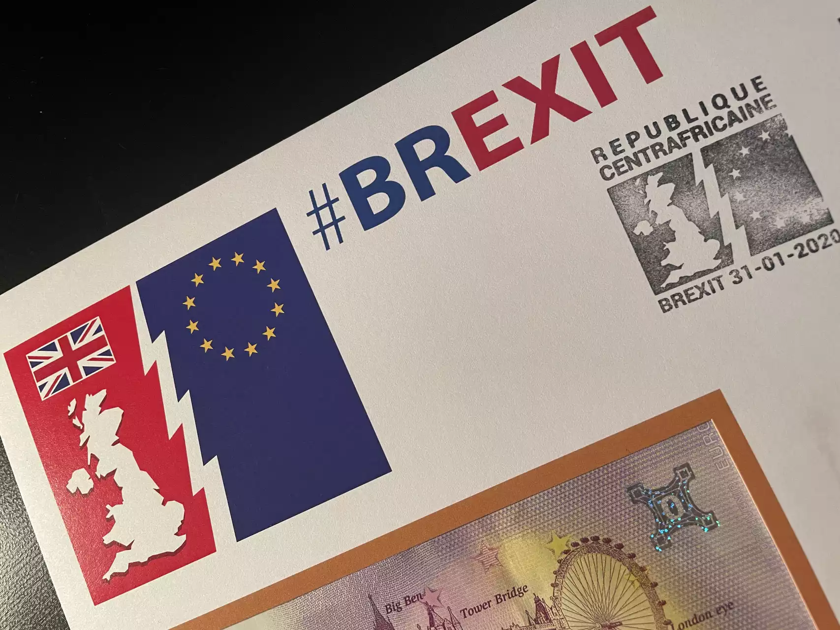 Official Euro Souvenir Cover - Brexit