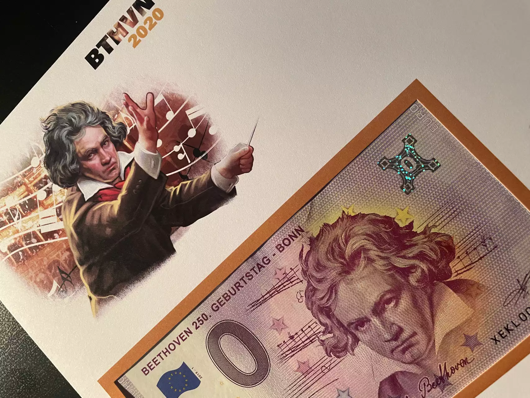 Official Euro Souvenir Cover - Ludwig Van Beethoven