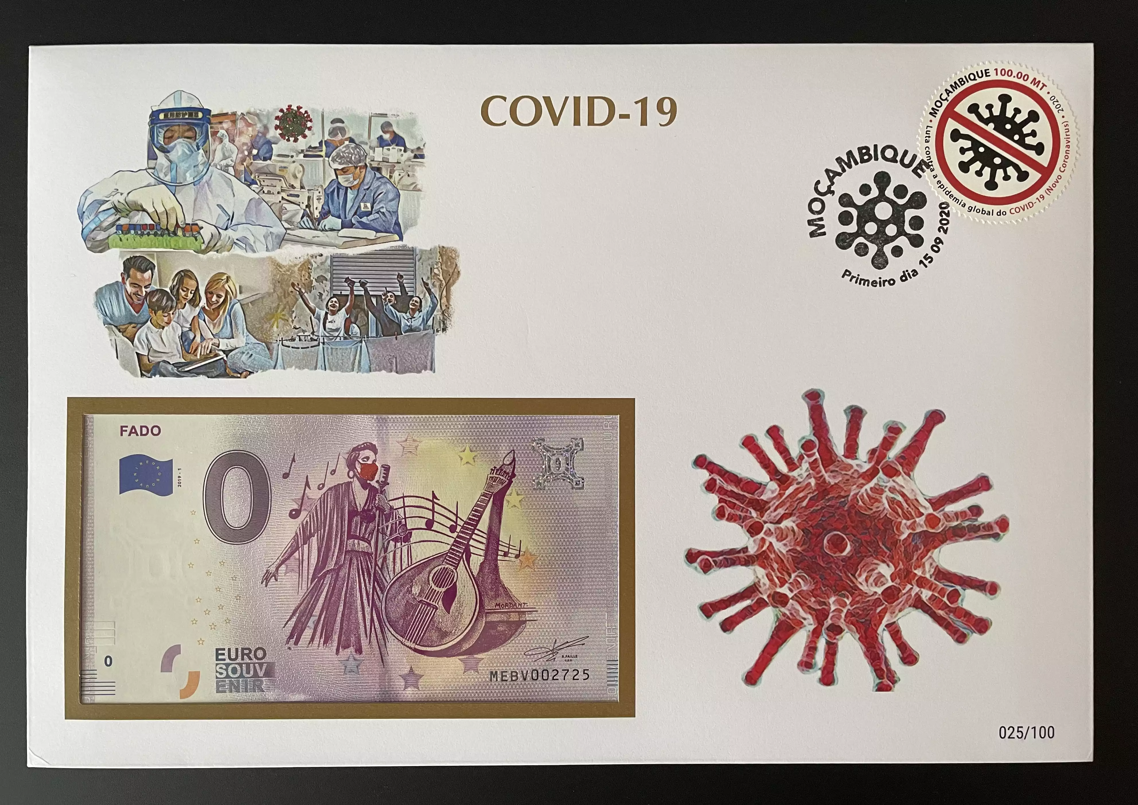 Official Euro Souvenir Cover - COVID-19