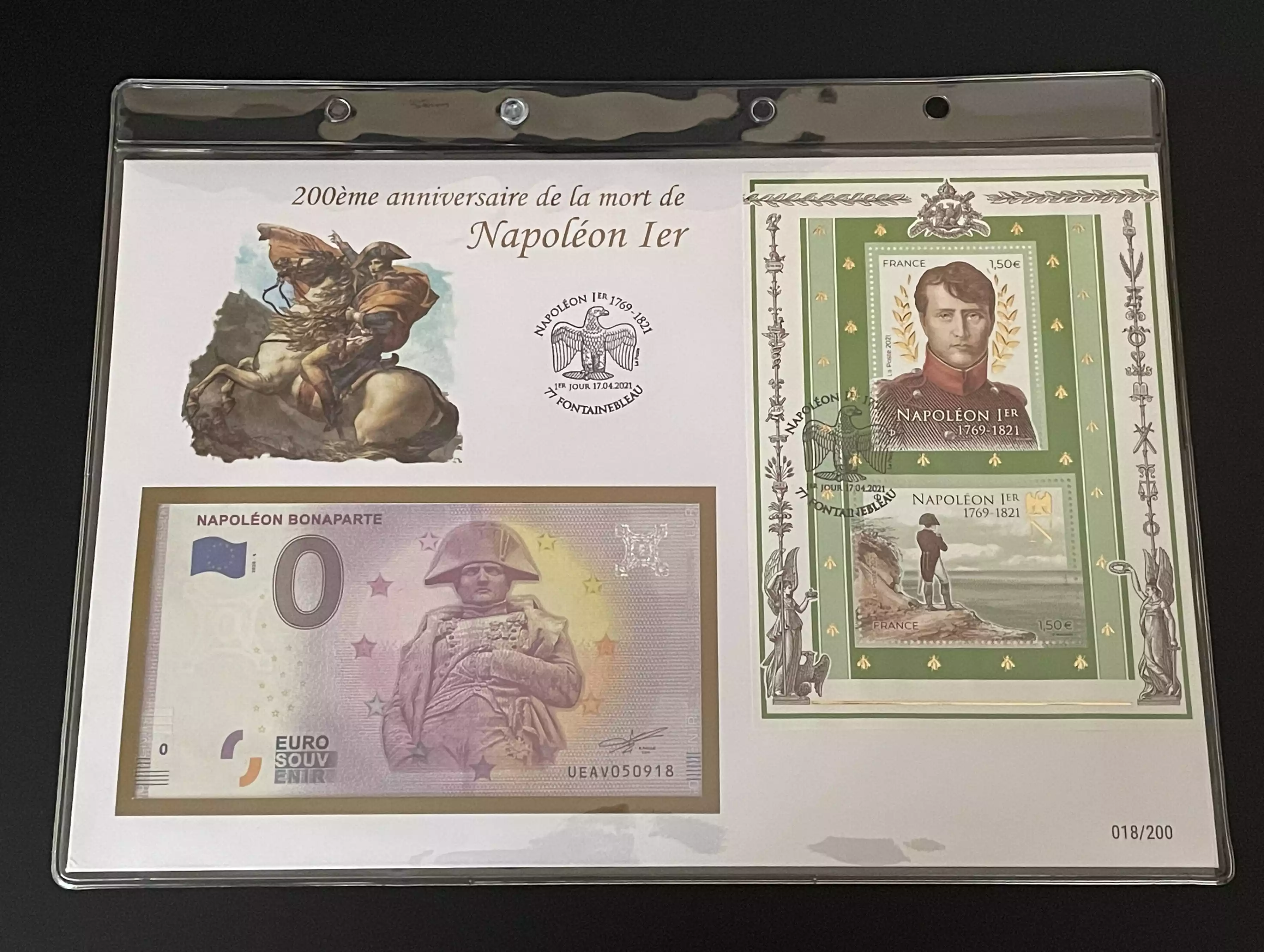 Official Euro Souvenir Cover - Napoléon Ier (Fontainebleau)