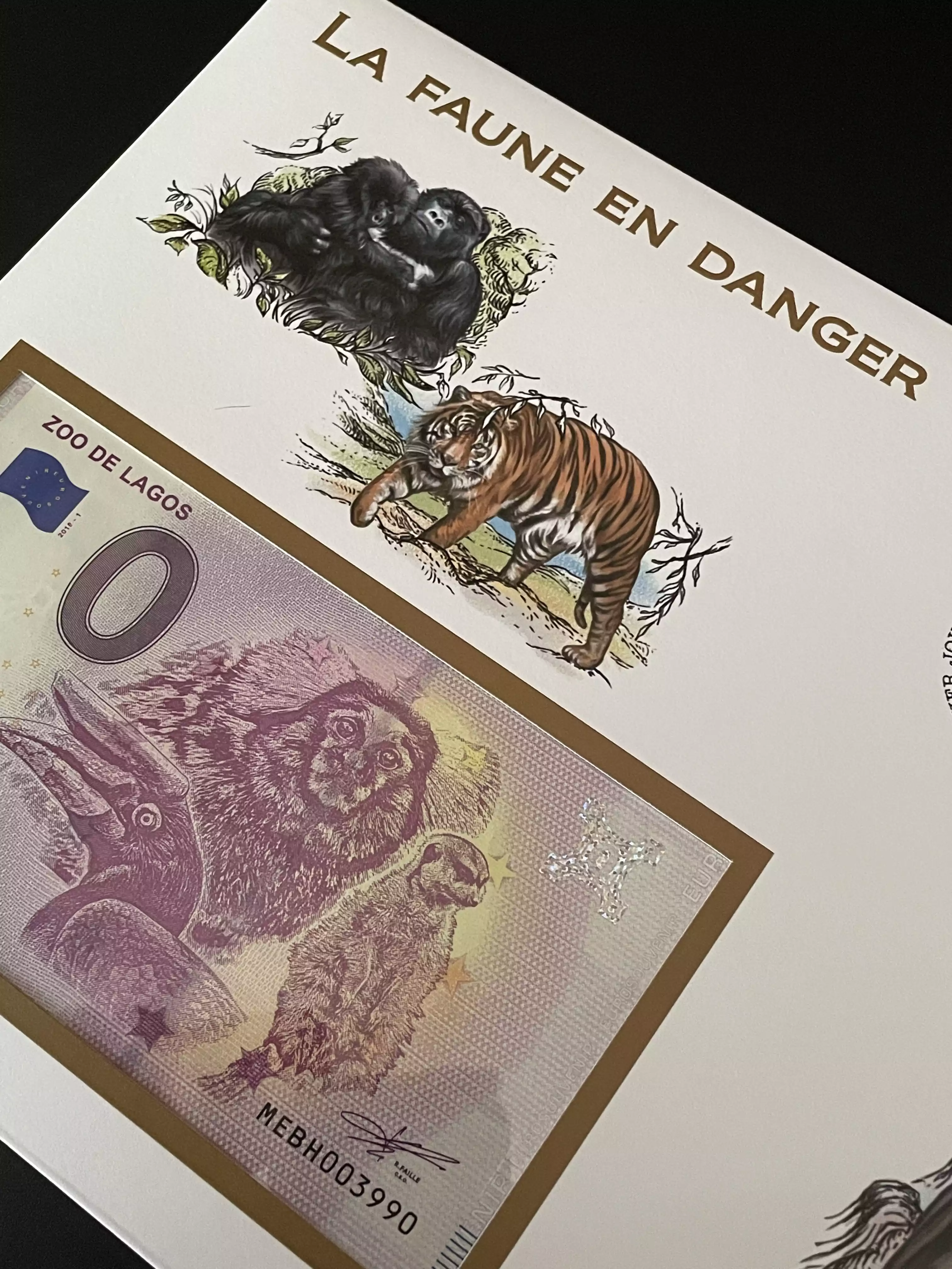 Official Euro Souvenir Cover - Gefährdete Fauna (Strasbourg)