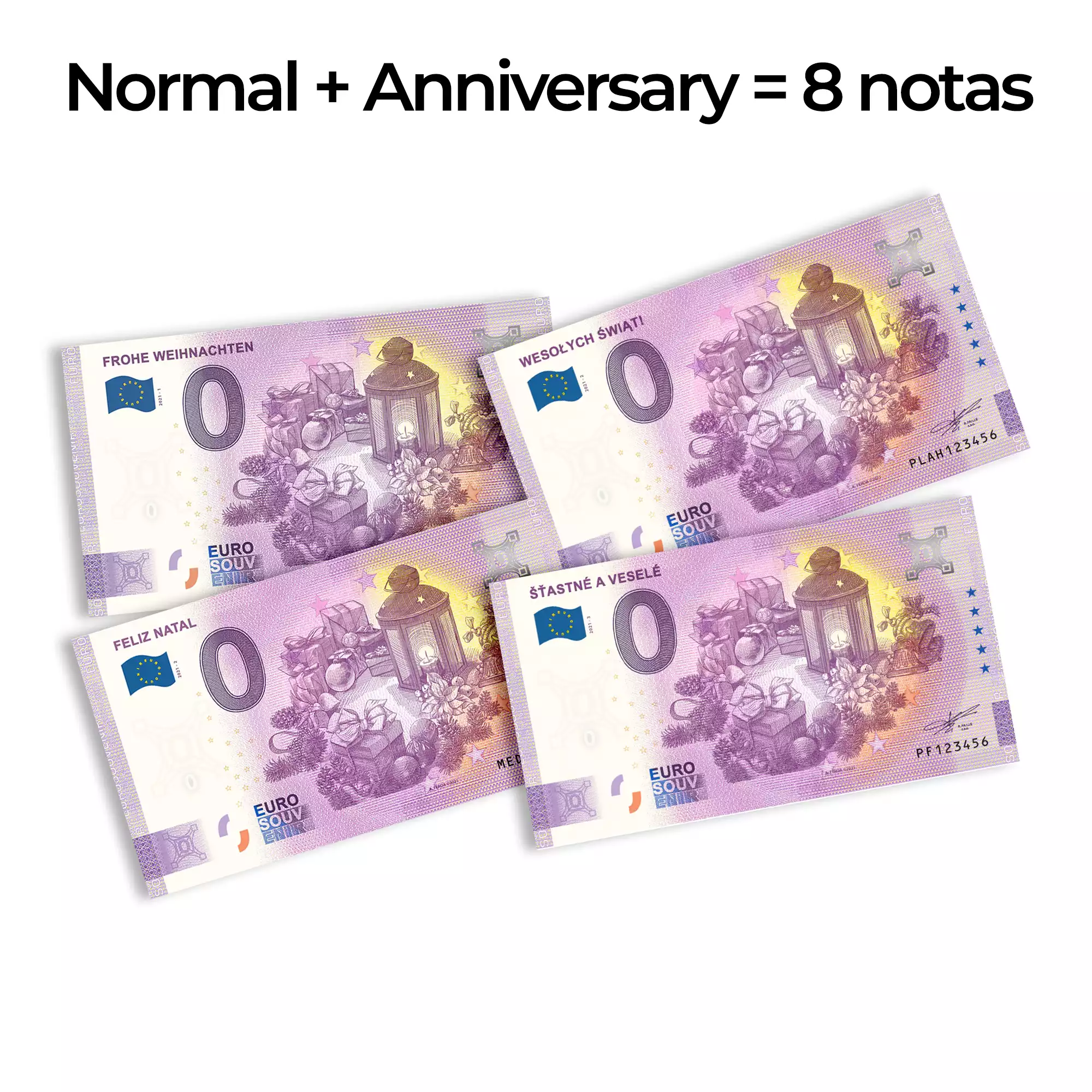 Notas "Natal 2021" dos 4 países (B)