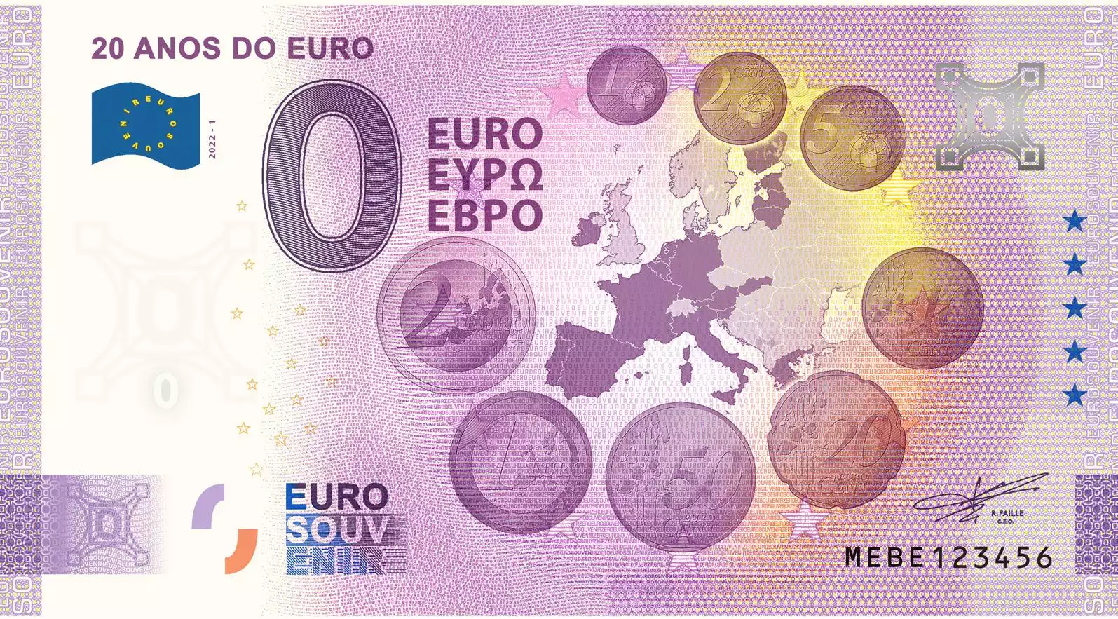 20 anos do Euro - Aniversário 2020