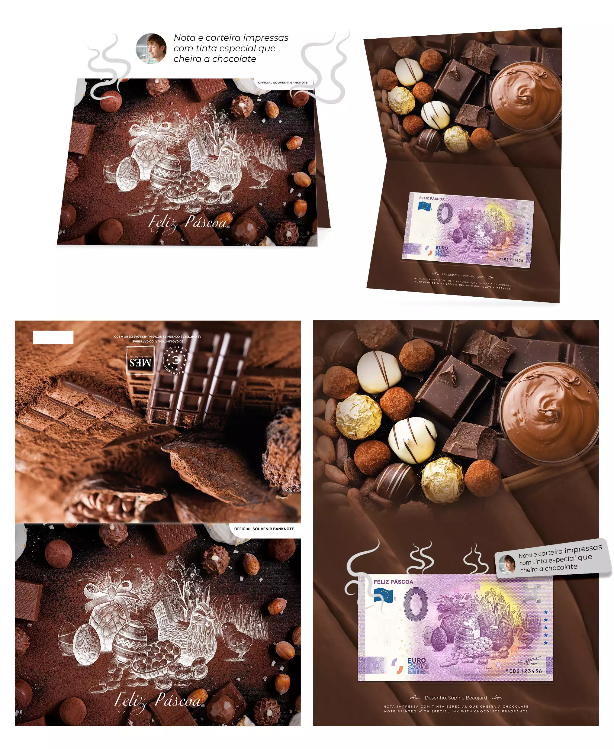 Folder "Feliz Páscoa 2022" chocolate fragrance