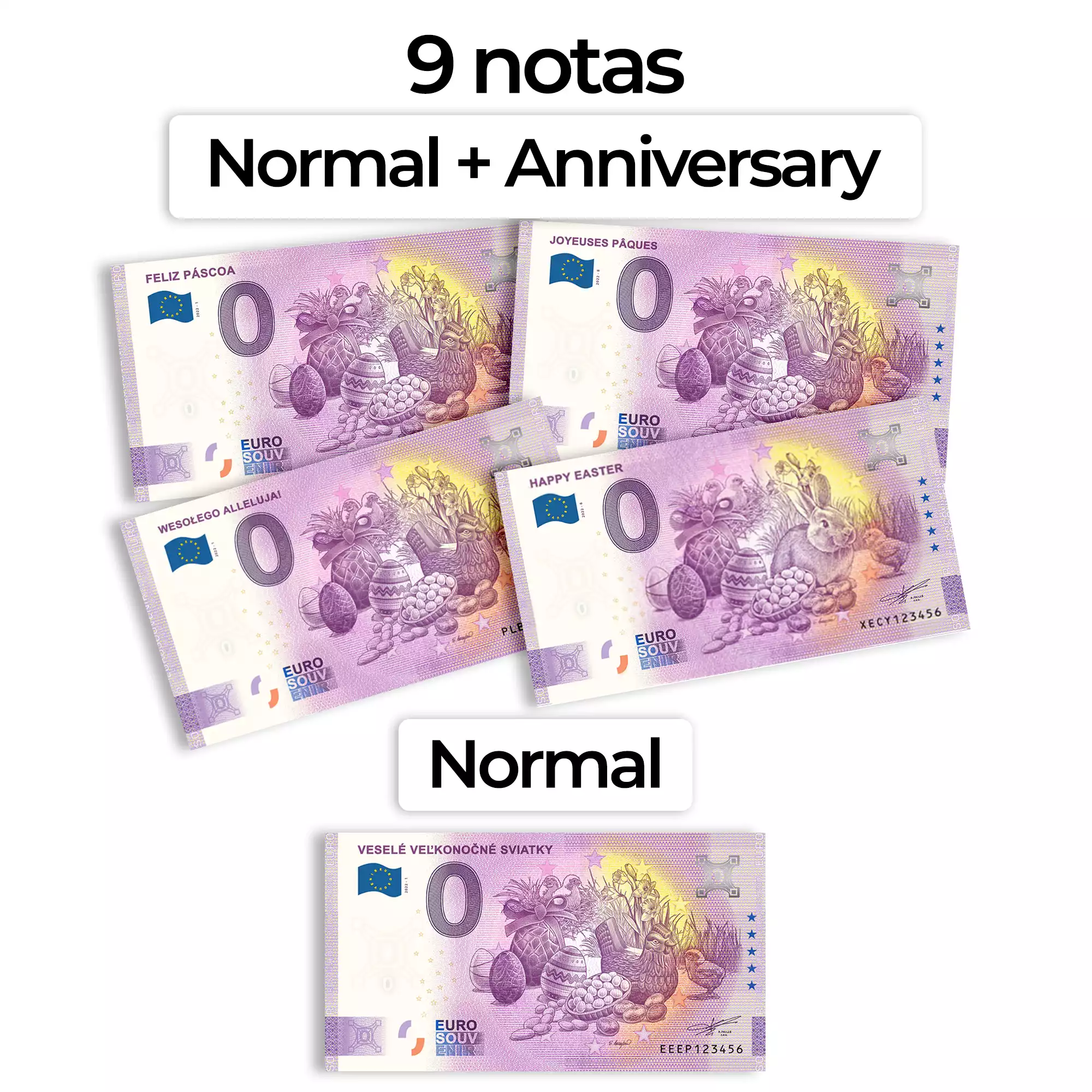 Billets "Pâques 2022" des 5 pays