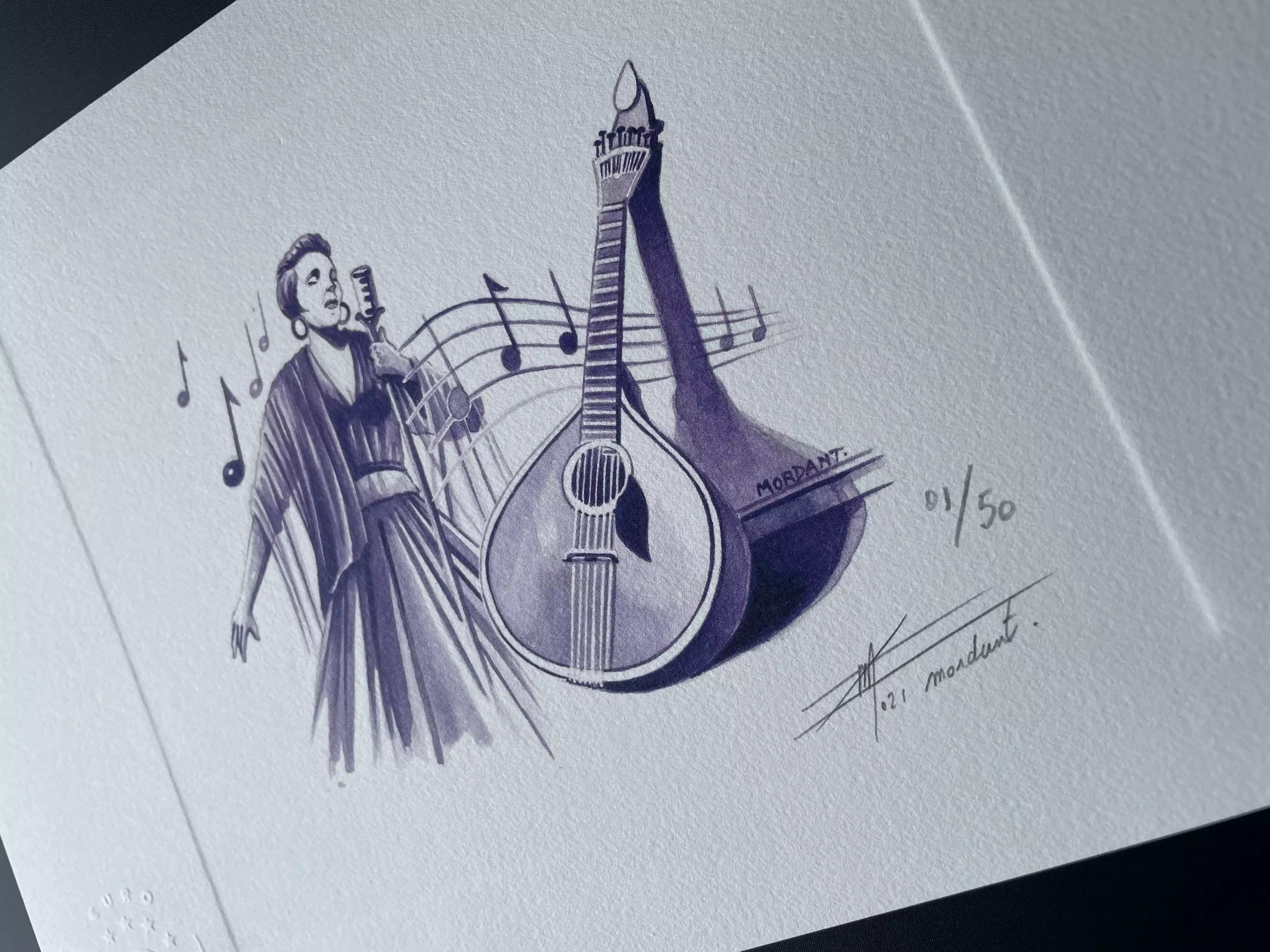 Probedruck "Fado" nummeriert und signiert