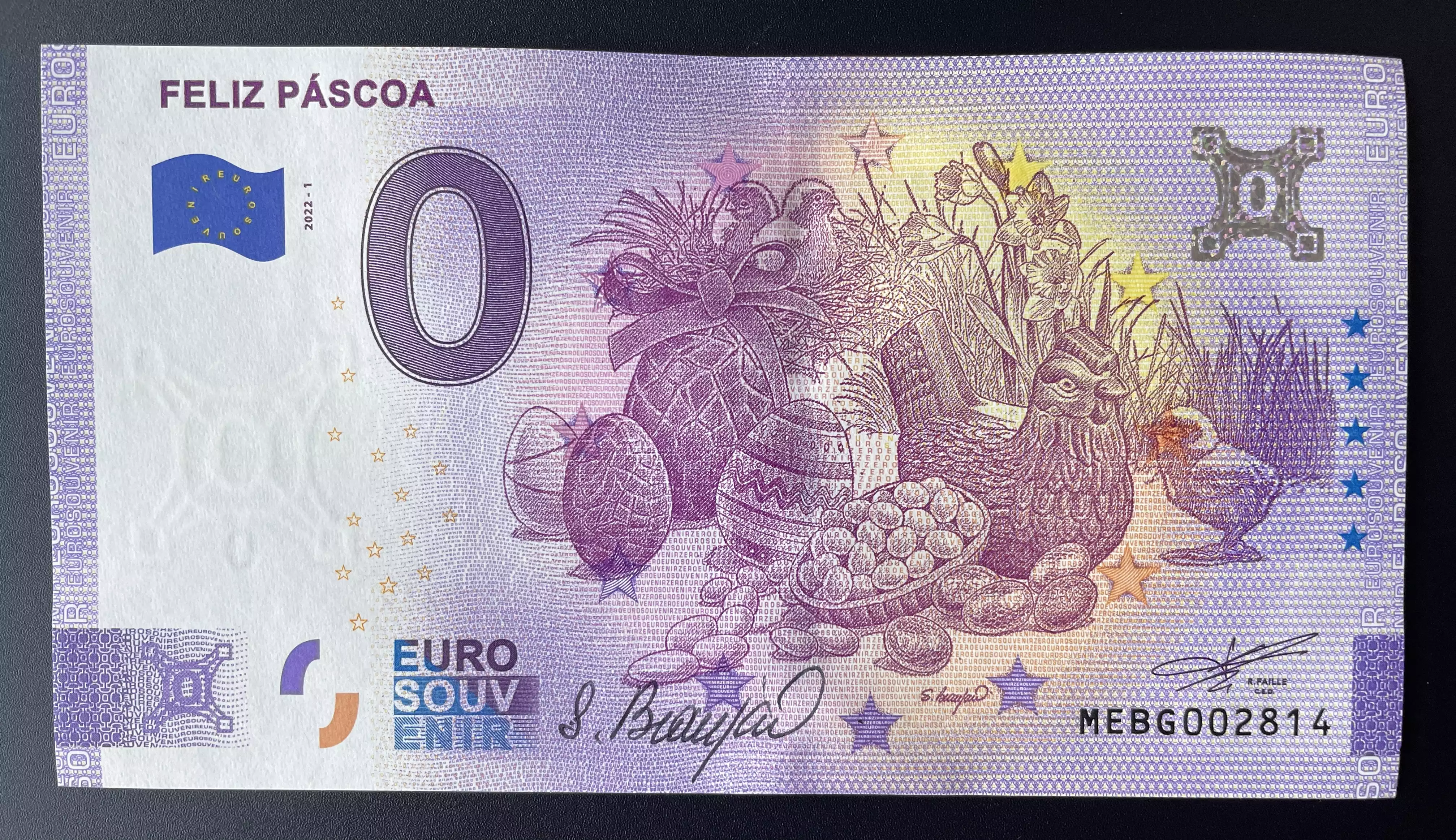Feliz Páscoa signed by Sophie Beaujard - Anniversary 2020
