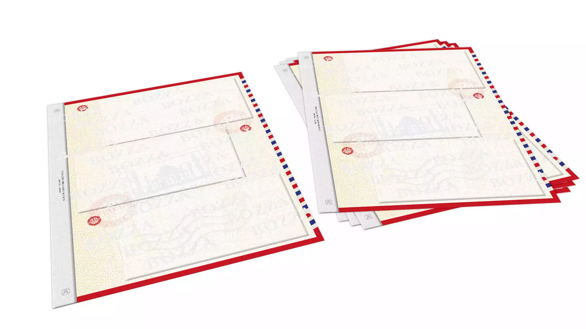 14x ABAFIL Pack of 5 neutral sheets for Love Card