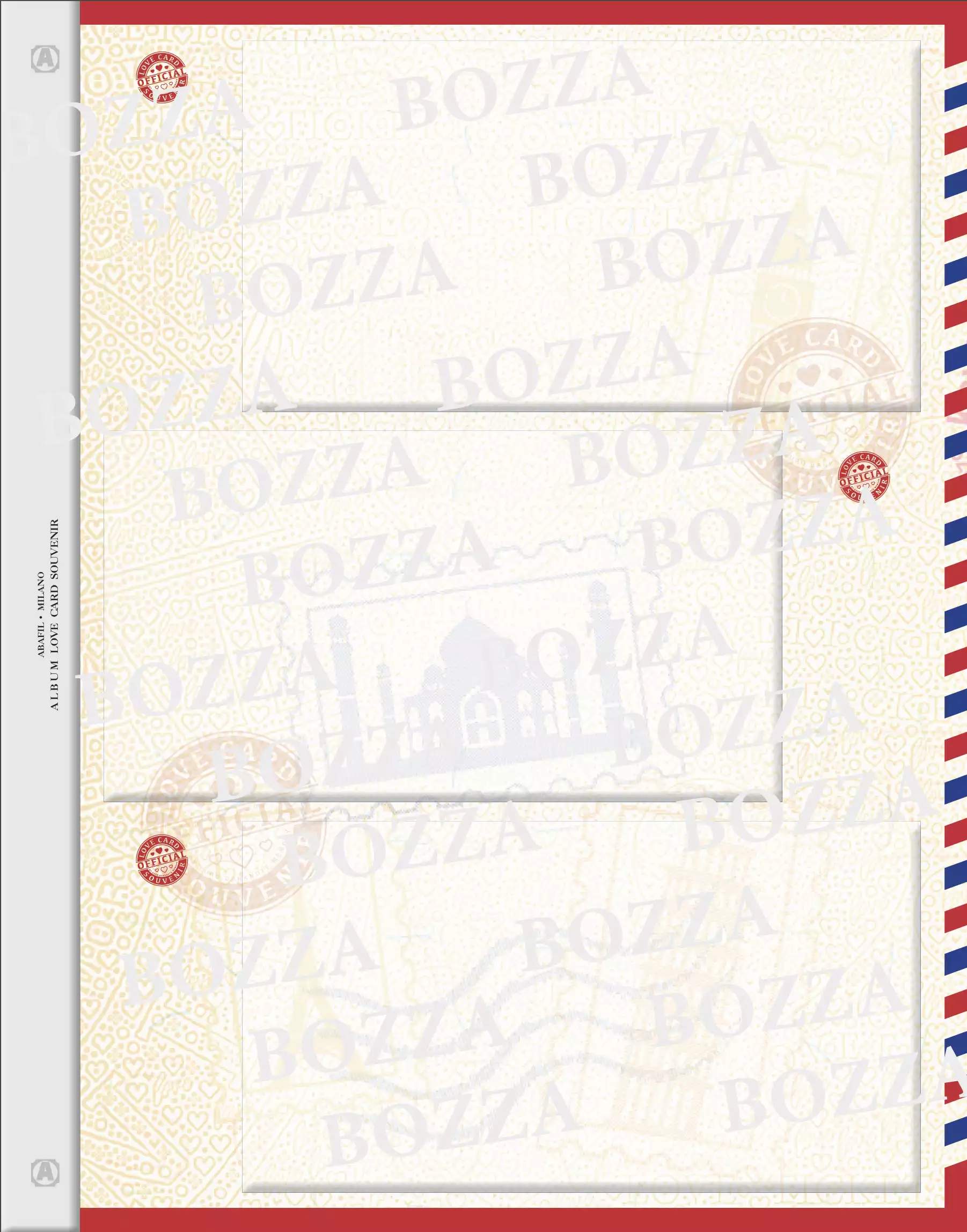 1x ABAFIL neutral sheet for Love Card