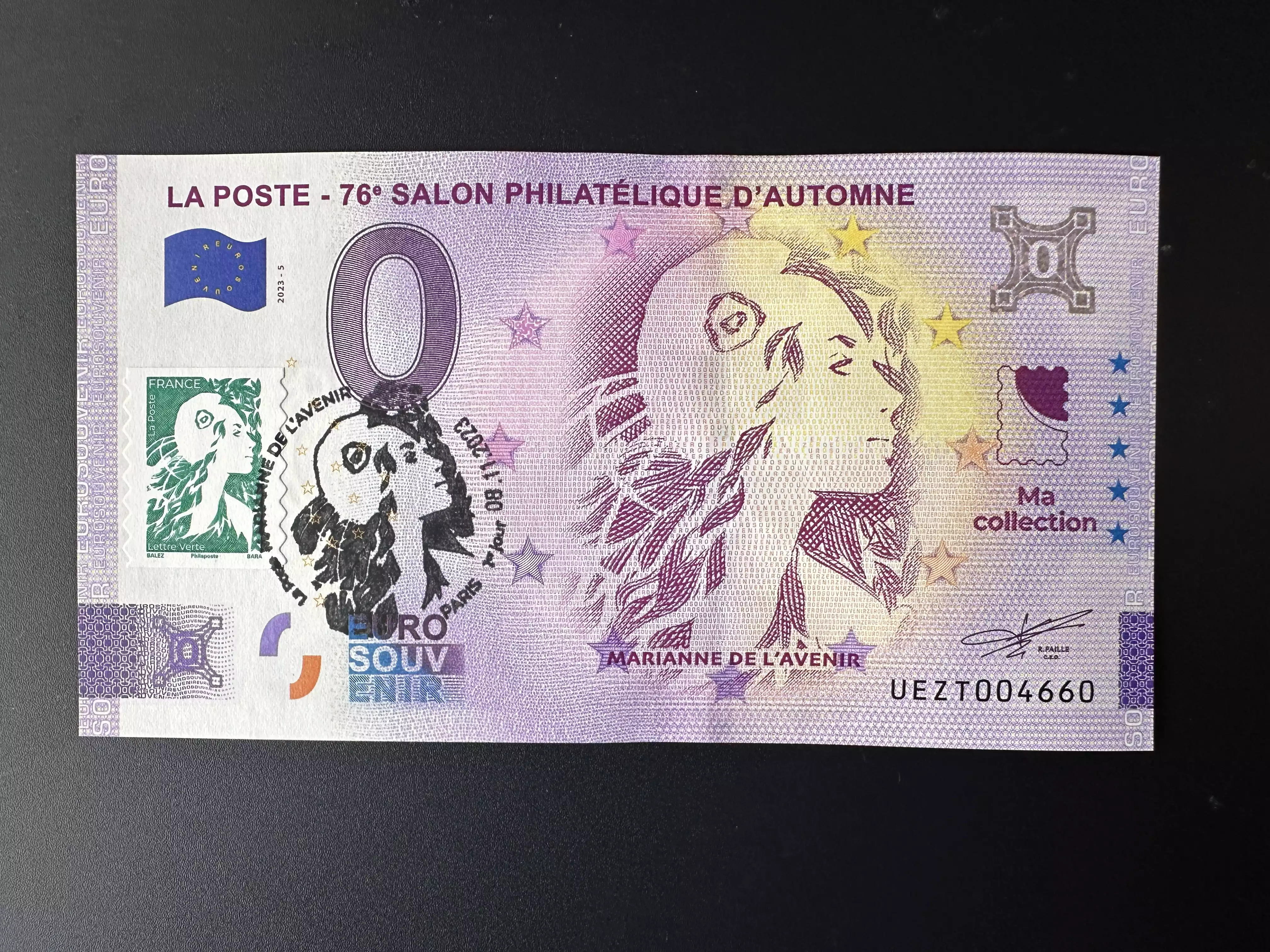 La Poste - 76e Salon Philatélique d'Automne avec timbre premier jour