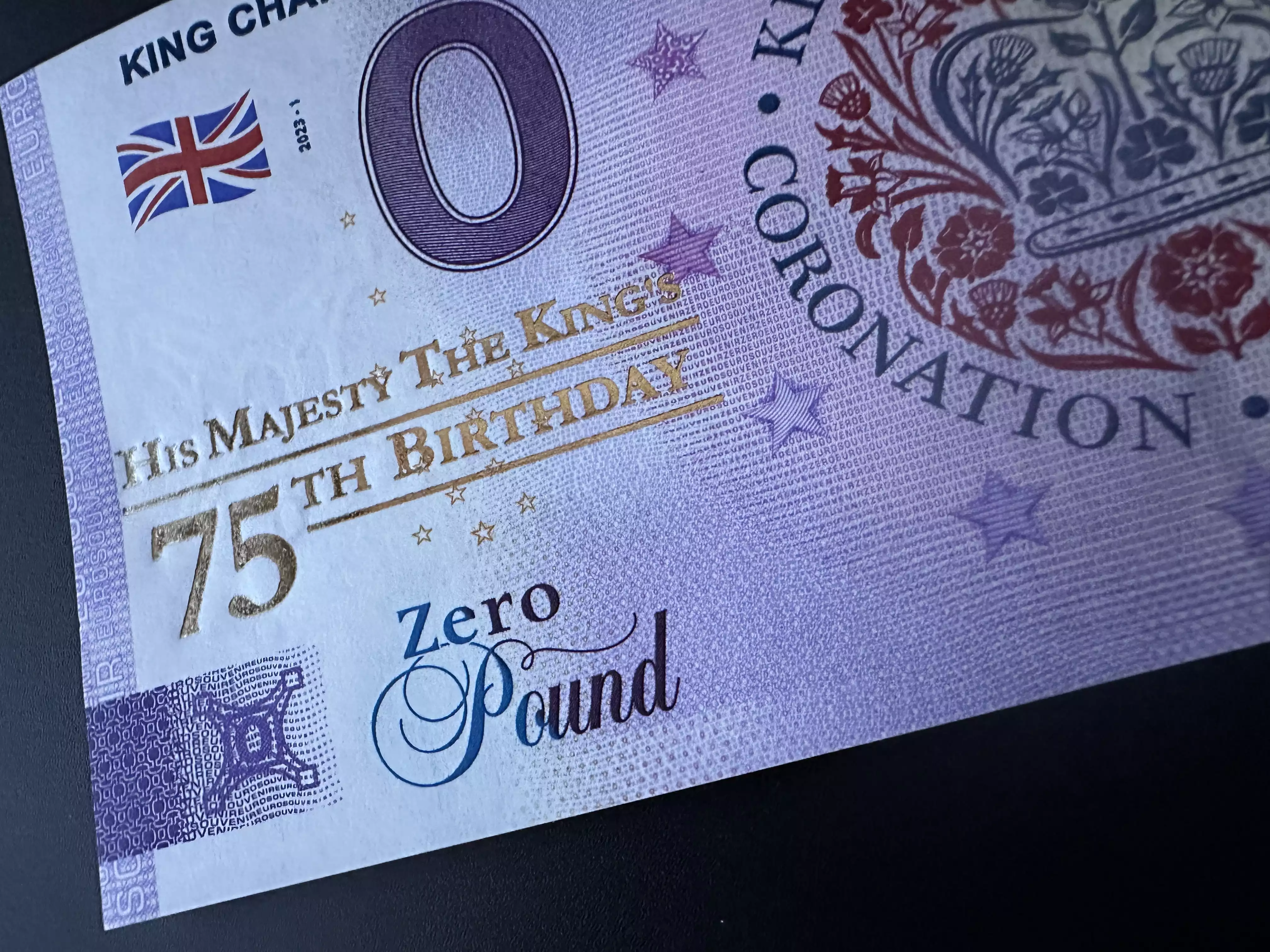 King Charles III Coronation "75th Birthday" Gold