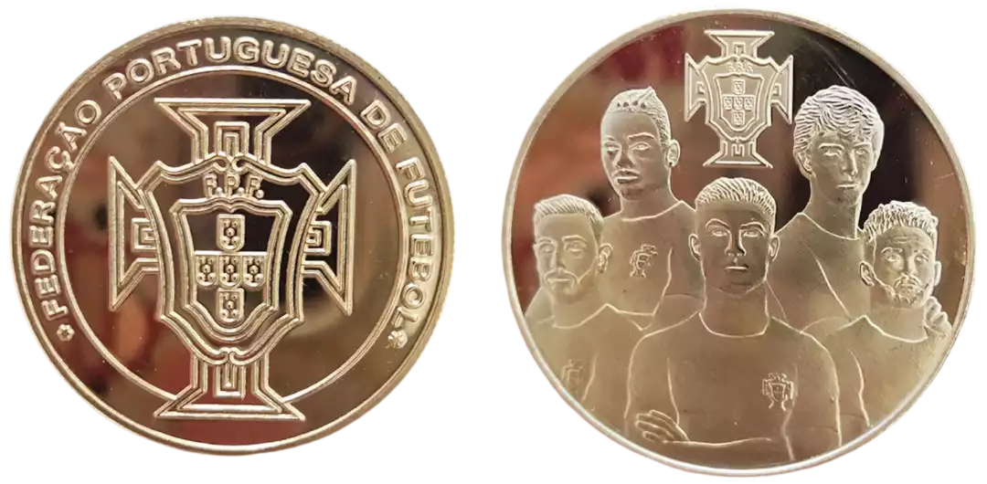 Medalha Souvenir "FPF Portugal - Ronaldo Fernandes Leao Felix Ramos"