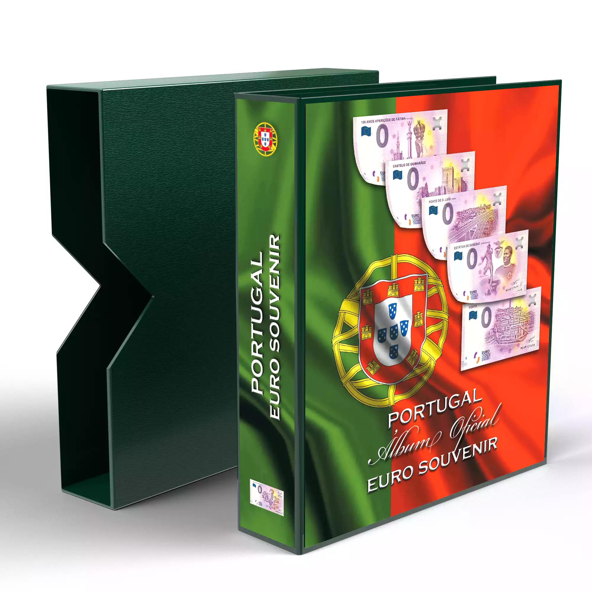 ABAFIL empty album "flag" for the Portugal 0€ notes with box