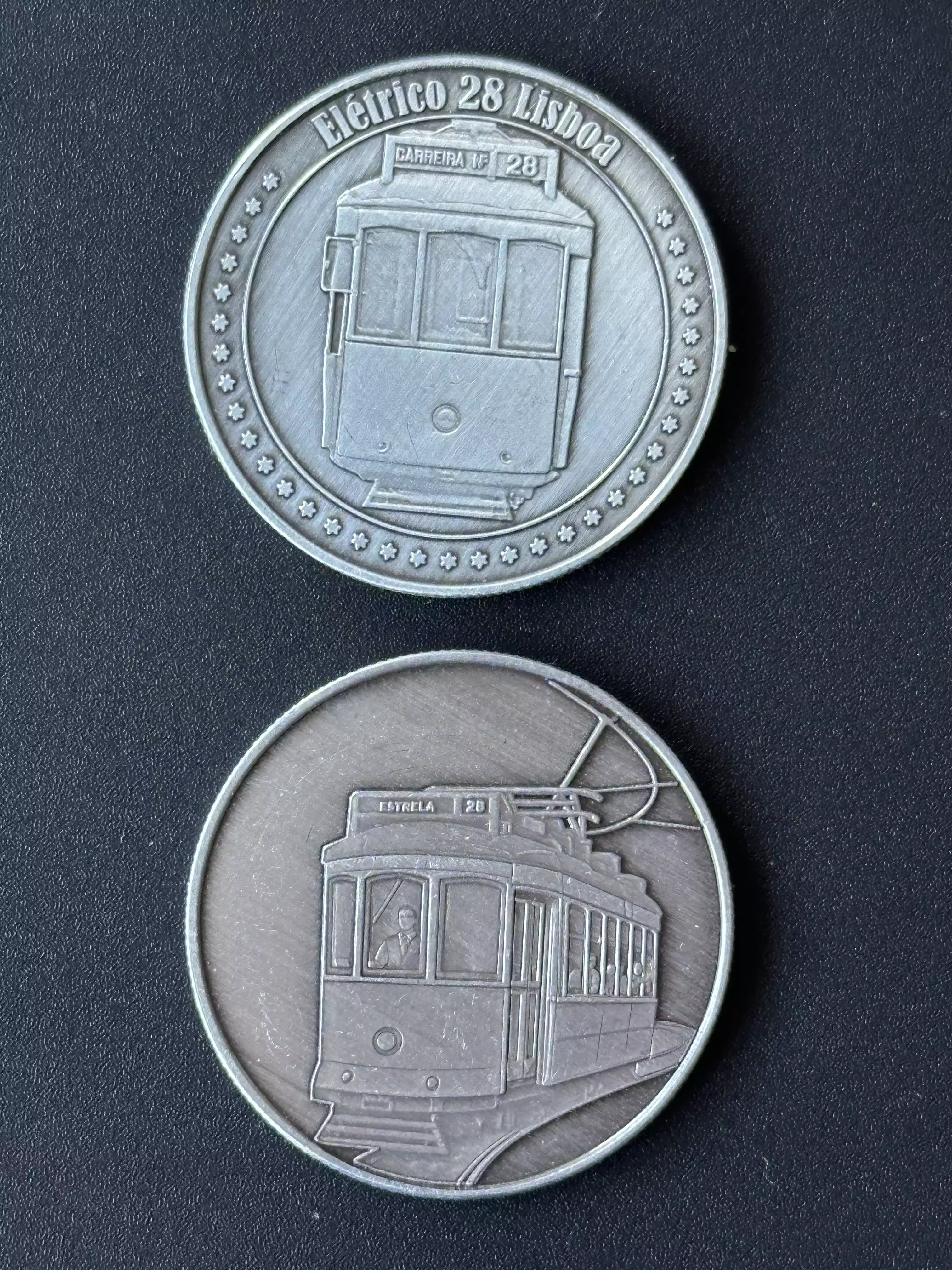 Gedenkmünze "Eletrico 28 Lisboa" Silber