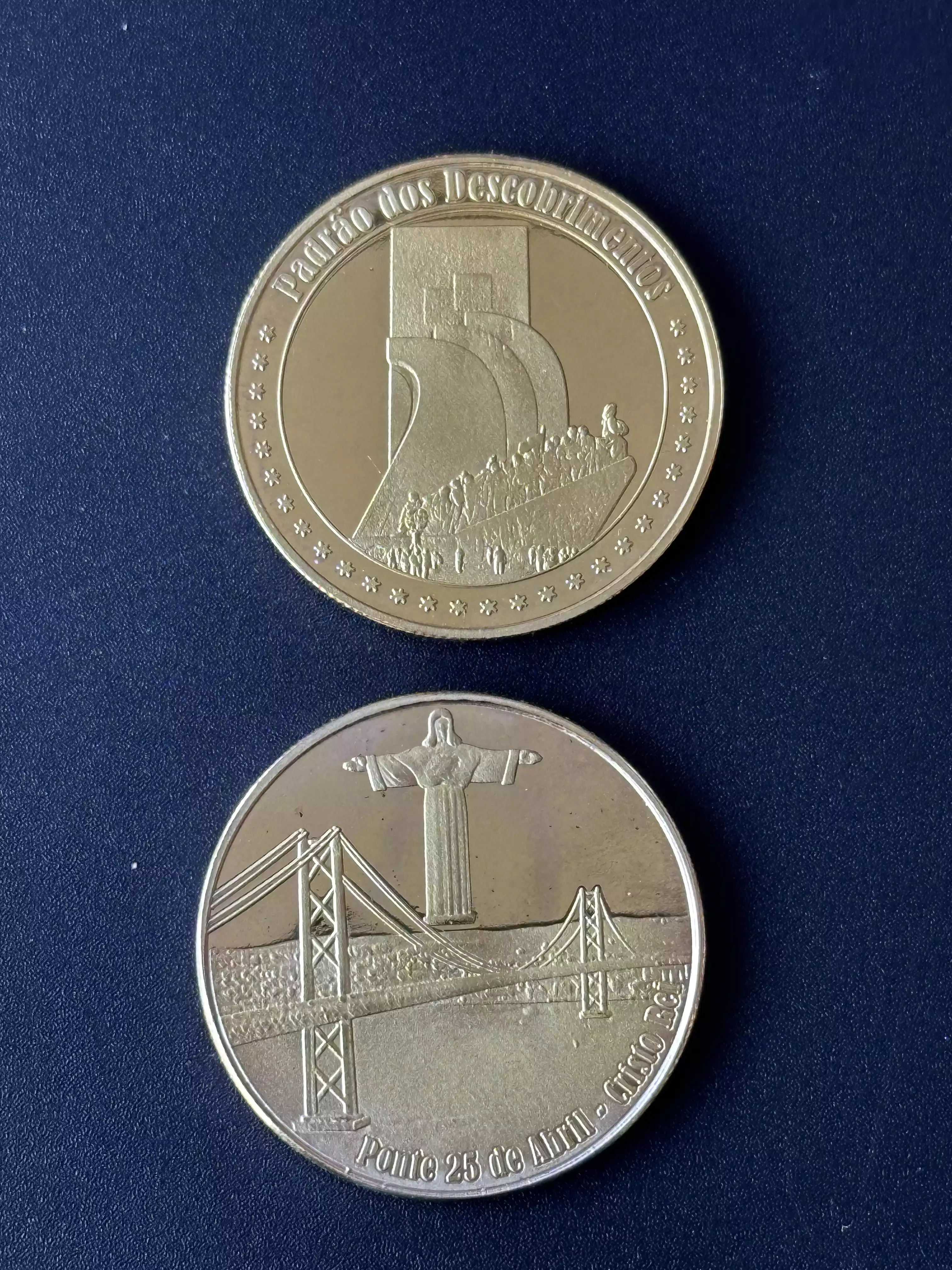 Gedenkmünze "Padrao dos Descobrimentos - Ponte 25 de Abril - Cristo Rei Lisboa"
